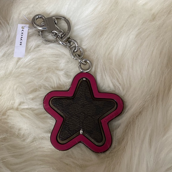 SPINNING STAR BAG CHARM IN SIGNATURE CANVAS - Picture 3 of 6
